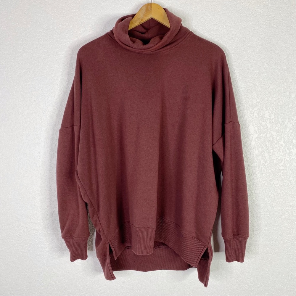 Aerie Maroon The Sweat Everyday Pullover Sweatshirt